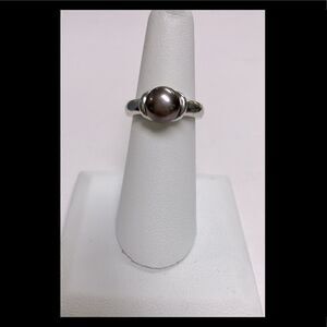 NEW! Honora Gray Pearl Ring Sterling Silver 925